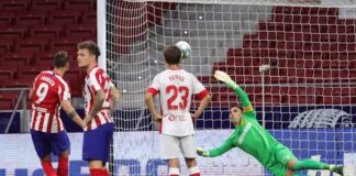 3-0. El Atlético afianza el tercer puesto con una goleada al Mallorca