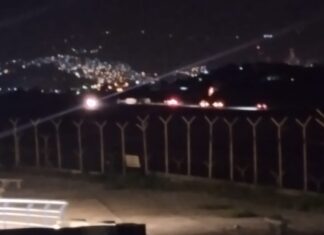 Accidente de helicóptero de la fuerza aérea en el aeropuerto toncontin helicoptero