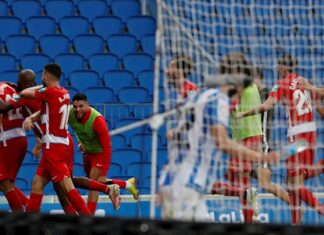 2-3. El Granada sorprende a la Real y se mete en la lucha por Europa El Granada