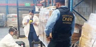 Honduras decomisa químicos procedentes de EEUU para fabricación de drogas