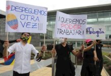 Gremios exigen apertura económica total tras cinco meses de pandemia en Colombia protesta