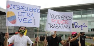 Gremios exigen apertura económica total tras cinco meses de pandemia en Colombia protesta