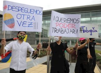 Gremios exigen apertura económica total tras cinco meses de pandemia en Colombia protesta