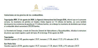 Este lunes aumenta el precio de los combustibles