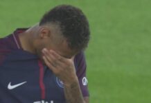 Neymar, inconsolable