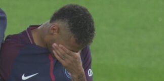 Neymar, inconsolable