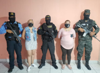 Capturan a dos extorsionadoras de la pandilla 18 en la colonia La Laguna de Comayagüela