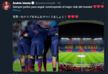 Iniesta pide la unidad del barcelonismo