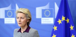 Las cuarentenas no limitan la labor de la Unión Europea en Bruselas Ursula von der Leyen
