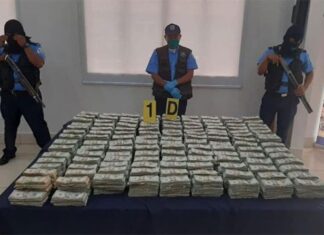 Nicaragua incauta más de 700.000 dólares a presuntos narcotraficantes