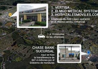 47.4 millones de dólares fueron depositados en varias cuentas en bancos estadounidenses pertenecientes a altos funcionarios hondureños