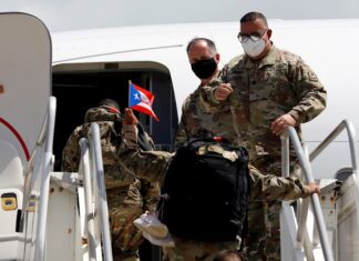 Grupo militar puertorriqueño parte a misión de adiestramiento en Honduras