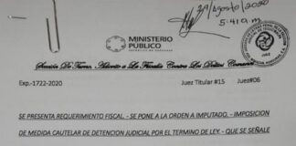 MP presenta requerimiento fiscal contra Samuel de Jesús Martínez por atropellar a fiscal