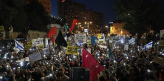 Más de 10.000 israelíes vuelven a manifestarse y piden renuncia de Netanyahu israel protesta