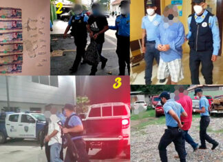 Arrestos policiales en Honduras