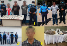 Arrestos policiales en Honduras