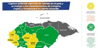 Honduras extiende alerta amarilla y verde en 14 departamentos por las lluvias