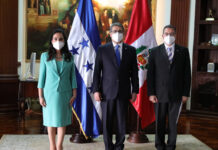 Diez nuevos embajadores presentan cartas credenciales al presidente Hernández
