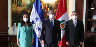 Diez nuevos embajadores presentan cartas credenciales al presidente Hernández