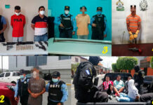 Arrestos policiales en Honduras