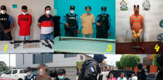 Arrestos policiales en Honduras