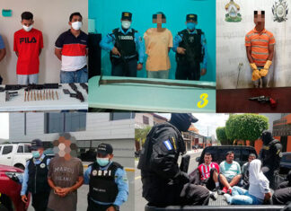 Arrestos policiales en Honduras