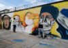 Con mural urbano rinden honor a héroes en tiempos de pandemia grafiti honduras