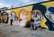 Con mural urbano rinden honor a héroes en tiempos de pandemia grafiti honduras