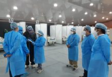 FONAC, realiza inspección a centro de atención de pacientes Covid-19 en Roatán roatan triaje