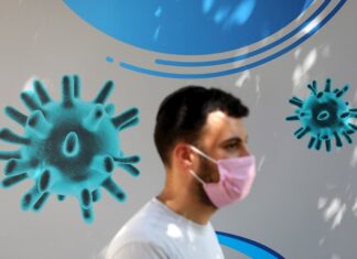 Auge de variante delta prolonga el uso de mascarillas incluso en vacunados Un hombre con mascarilla