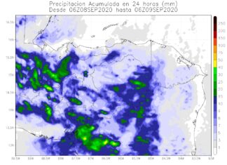 En alerta verde 11 departamentos de Honduras ante posible depresión tropical