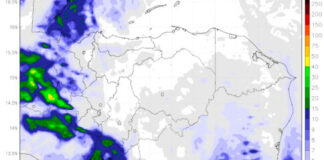 Continúan las lluvias y chubascos en territorio hondureño