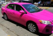 Taxis “rosa” en San Pedro Sula
