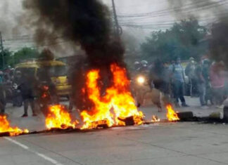 Siguen protestas en la carretera que conduce al sur