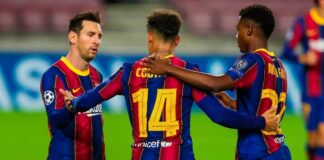 5-1. El Barça inicia con goleada el camino hacia su redención europea