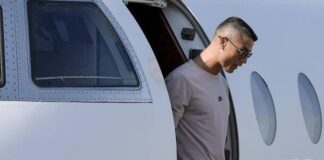 Cristiano ya está en Turín y continuará el confinamiento en su vivienda