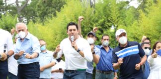 Mauricio Oliva: “Tenemos plena confianza en que Juan Diego Zelaya conoce el problema de la capital y al frente de ella lo hará de la mejor manera posible”. Juan Diego Zelaya