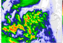 Nubosidad, lluvias y chubascos deja la Tormenta Tropical Gamma en el territorio
