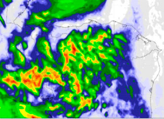 Nubosidad, lluvias y chubascos deja la Tormenta Tropical Gamma en el territorio