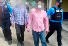 Supuestos integrantes de una banda delictiva son capturados en Olancho
