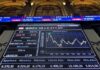 Las principales bolsas europeas, excepto Londres, rompen su racha de subidas
