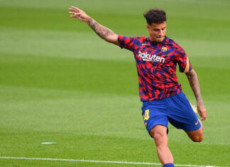 Coutinho completa el entrenamiento con el Barça 24 días después de su lesión