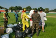 Ayuda humanitaria procedente de El Salvador es trasladada a zonas afectadas por JTF- Bravo de EEUU y FFAA