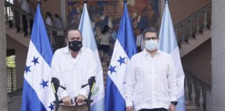 Presidente de Guatemala Visita Honduras con el fin de impulsar un frente común regional de reconstrucción