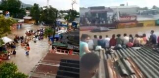 Decenas de personas aún siguen atrapadas en el techo de sus casas Inundaciones-San-Pedro-Sula