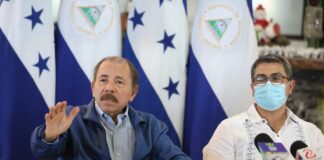 Daniel Ortega se reúne con JOH para ver los alcances de ETA y IOTA