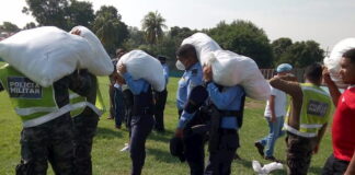 Policía Nacional gestiona envió de ayuda humanitaria a damnificados de los Bajos de Choloma