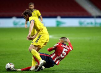 Torreira, positivo por COVID-19, otra baja del Atlético contra el Barcelona