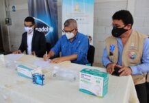 Salud recibe donación de equipo de bioseguridad e insumos de GSK6 Salud donacion