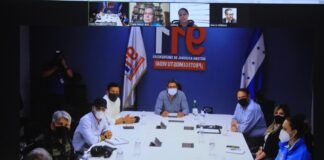 Presidente Hernández realiza reunión sobre financiamiento a reconstrucción 911 presidente